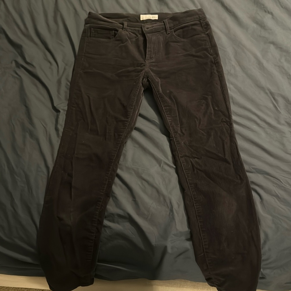 LOFT modern skinny corduroy ankle pants